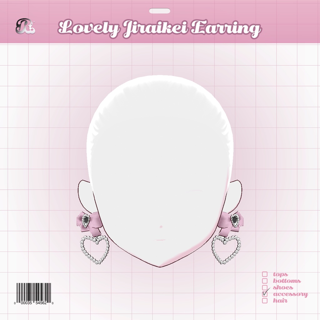 【無料】LovelyJiraikeiEarring 𝜗𝜚地雷系ハートピアス