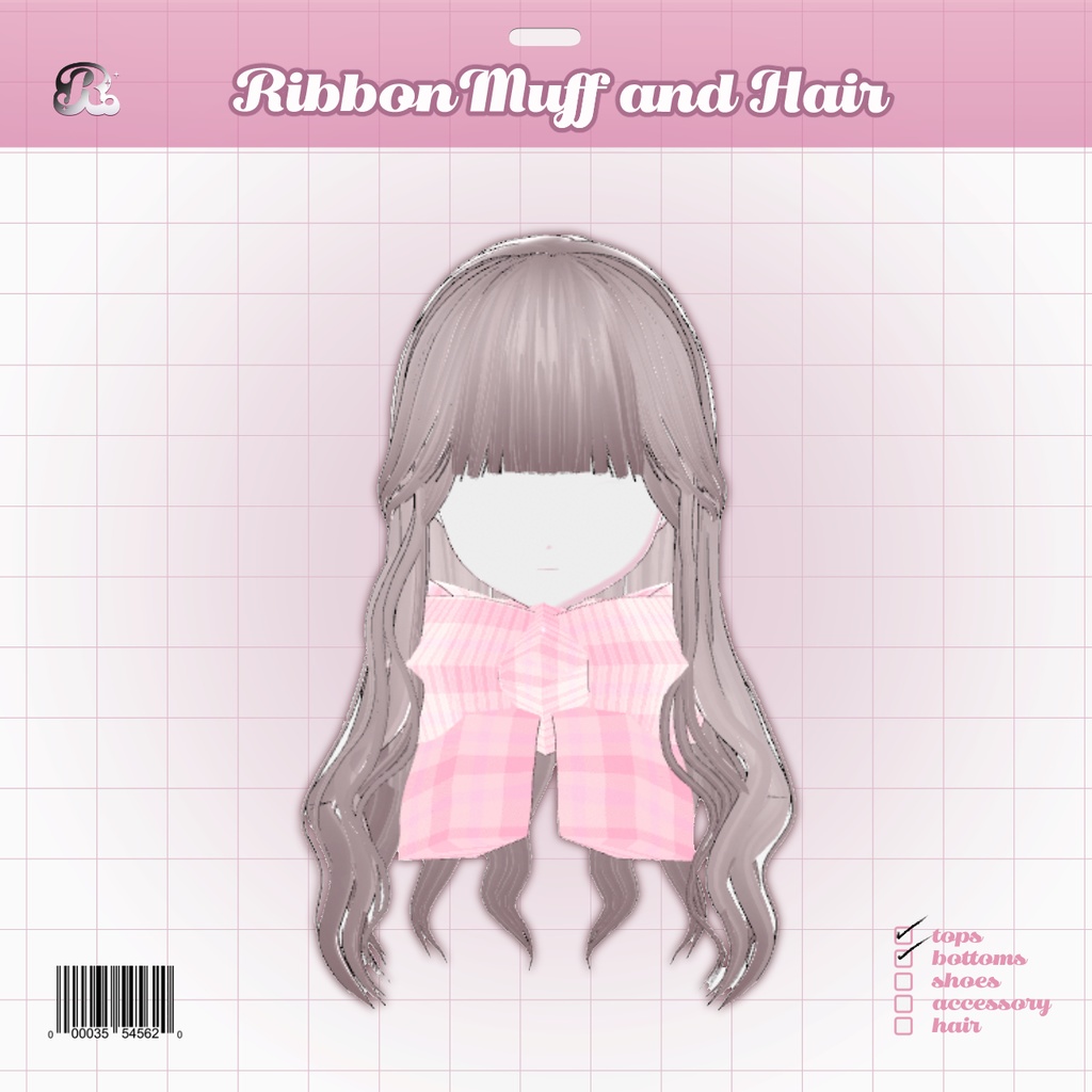 RibbonMuff and Hair ๐๐ ้็ฃใชใใณใใ๏ผๅทปใ้ซช