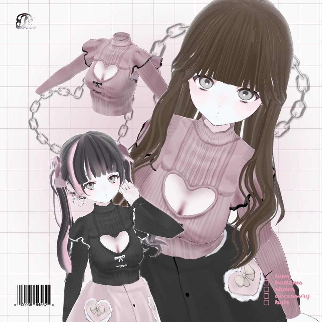 Heart Frill Sweater ๐๐ ใใผใใใชใซใปใผใฟใผ