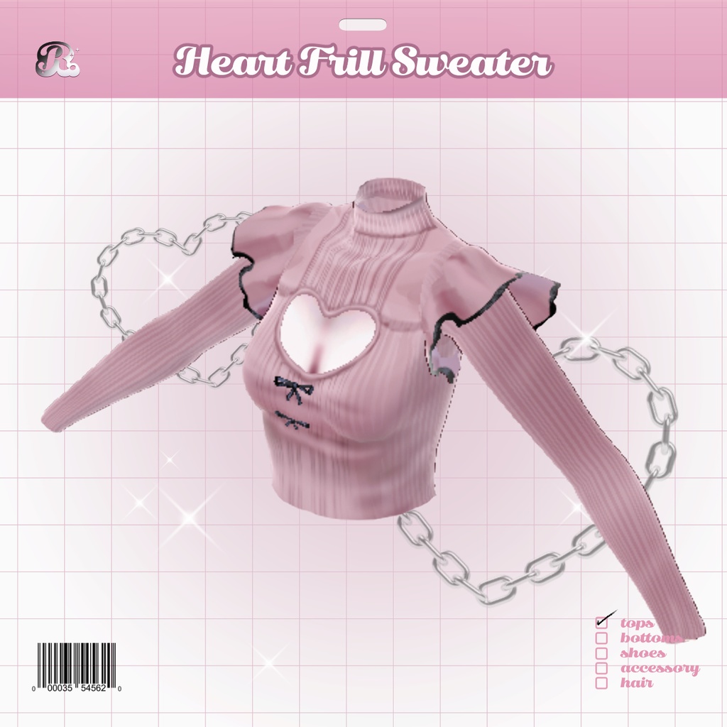 Heart Frill Sweater ๐๐ ใใผใใใชใซใปใผใฟใผ