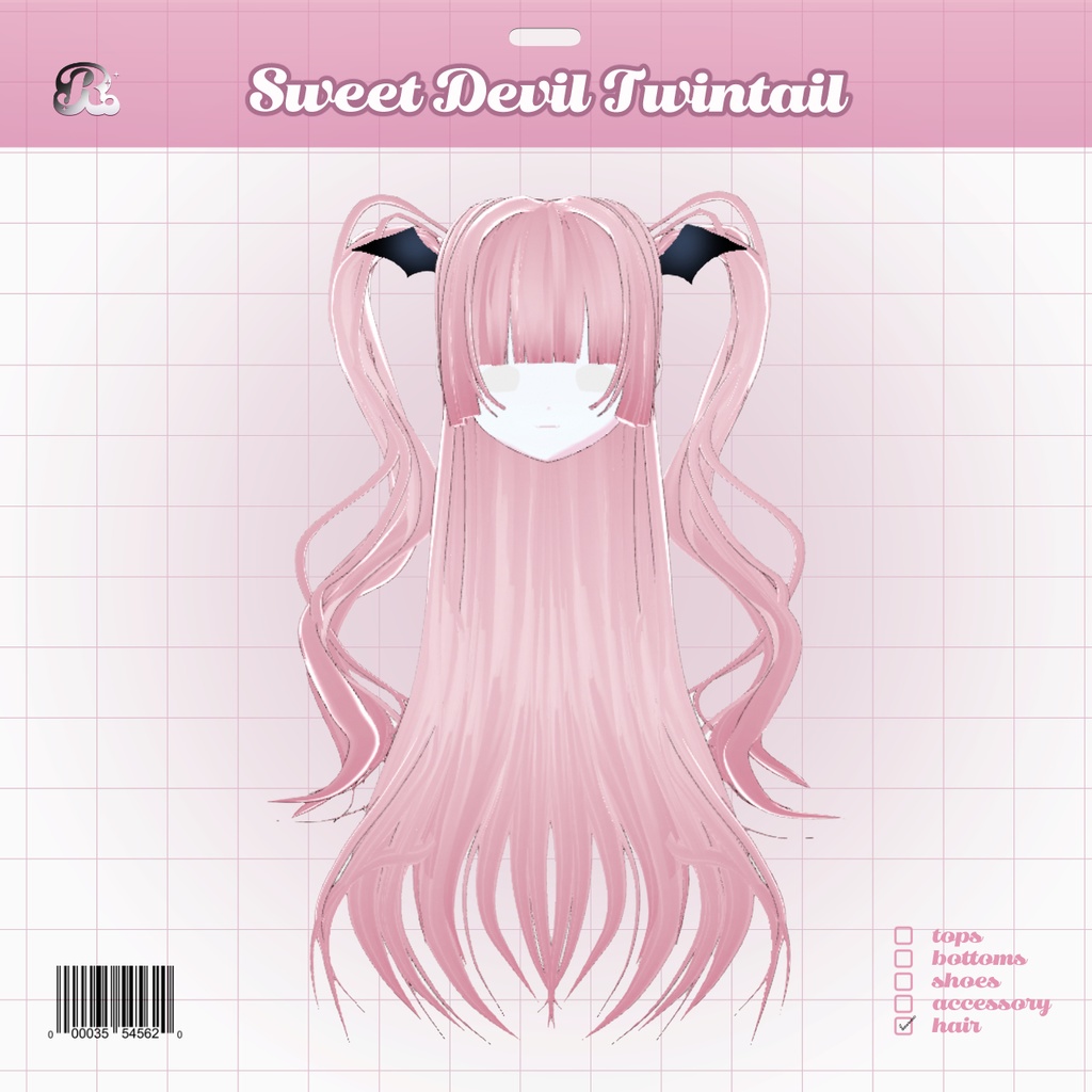SweetDevilTwinTail 𝜗𝜚 小悪魔ハーフツイン