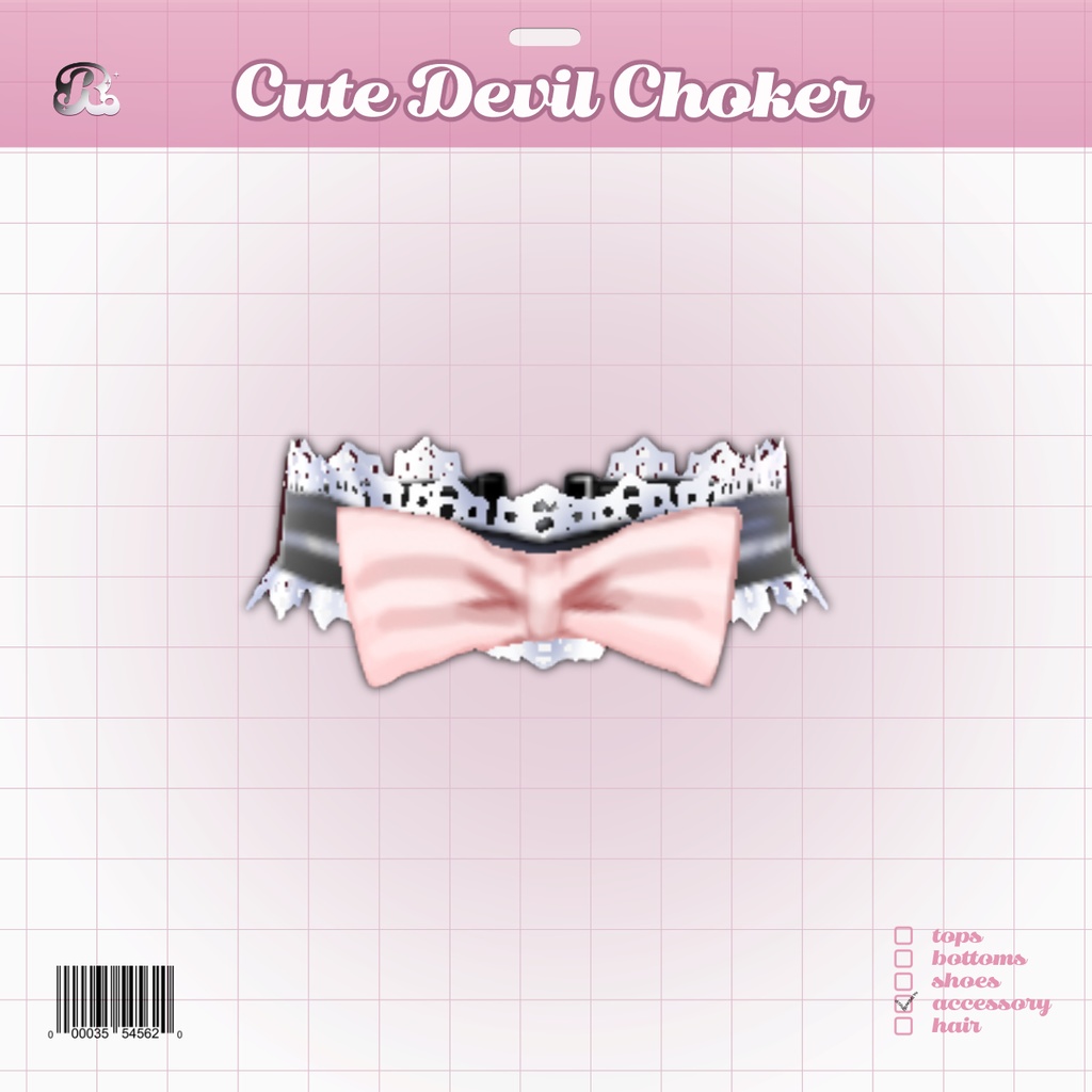CuteDevilBelt 𝜗𝜚 小悪魔チョーカー