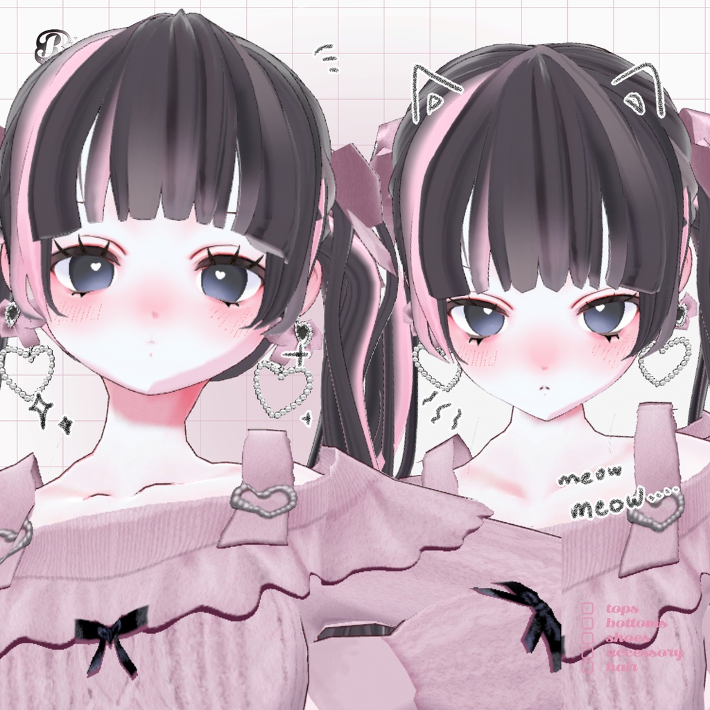 MeltyJiraikei FaceSets 𝜗𝜚 めろめろ地雷系フェイス