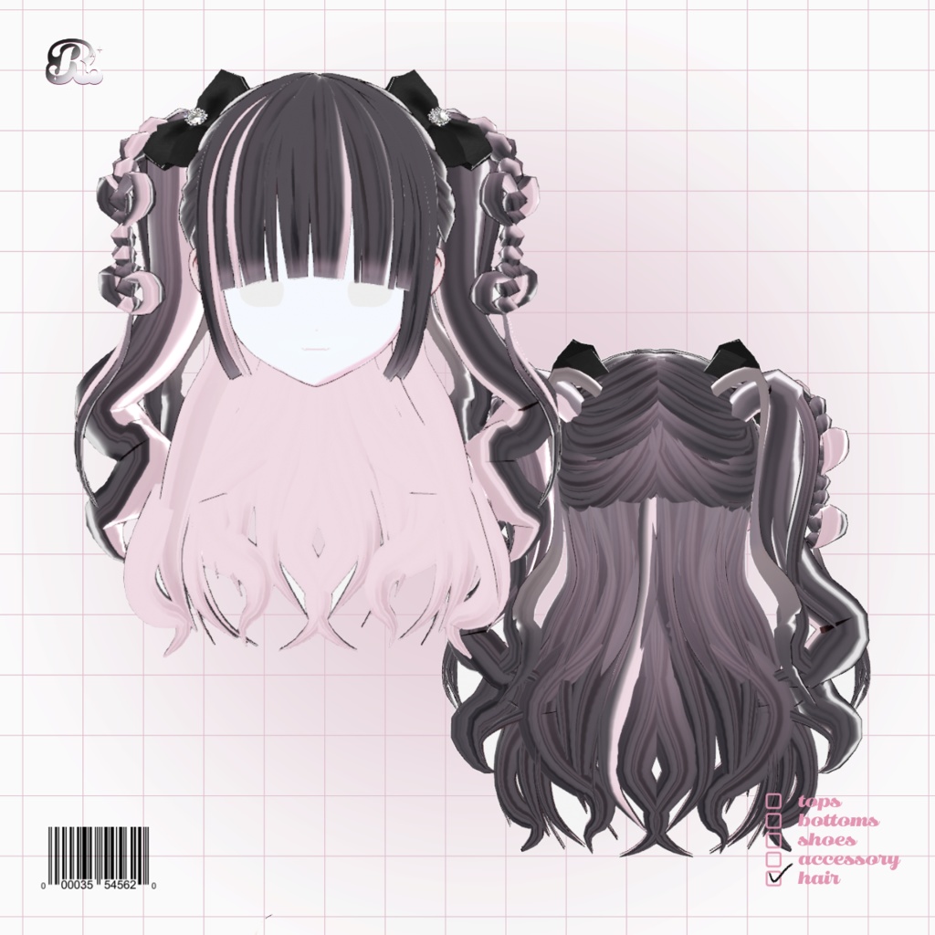 YamiJiraiTwinHalfUp𝜗𝜚 病み地雷ハートツイン