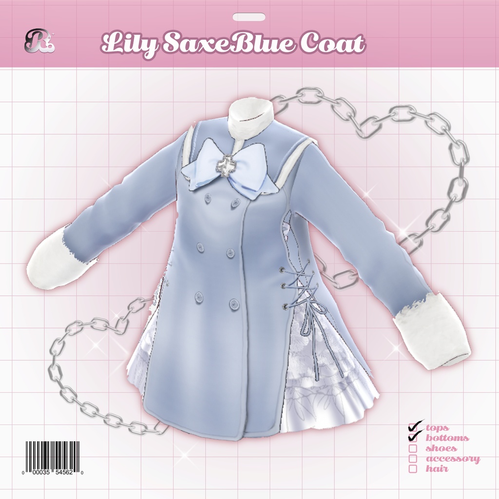 Lily SaxeBlue Coat 𝜗𝜚 小雪のチャイナコート