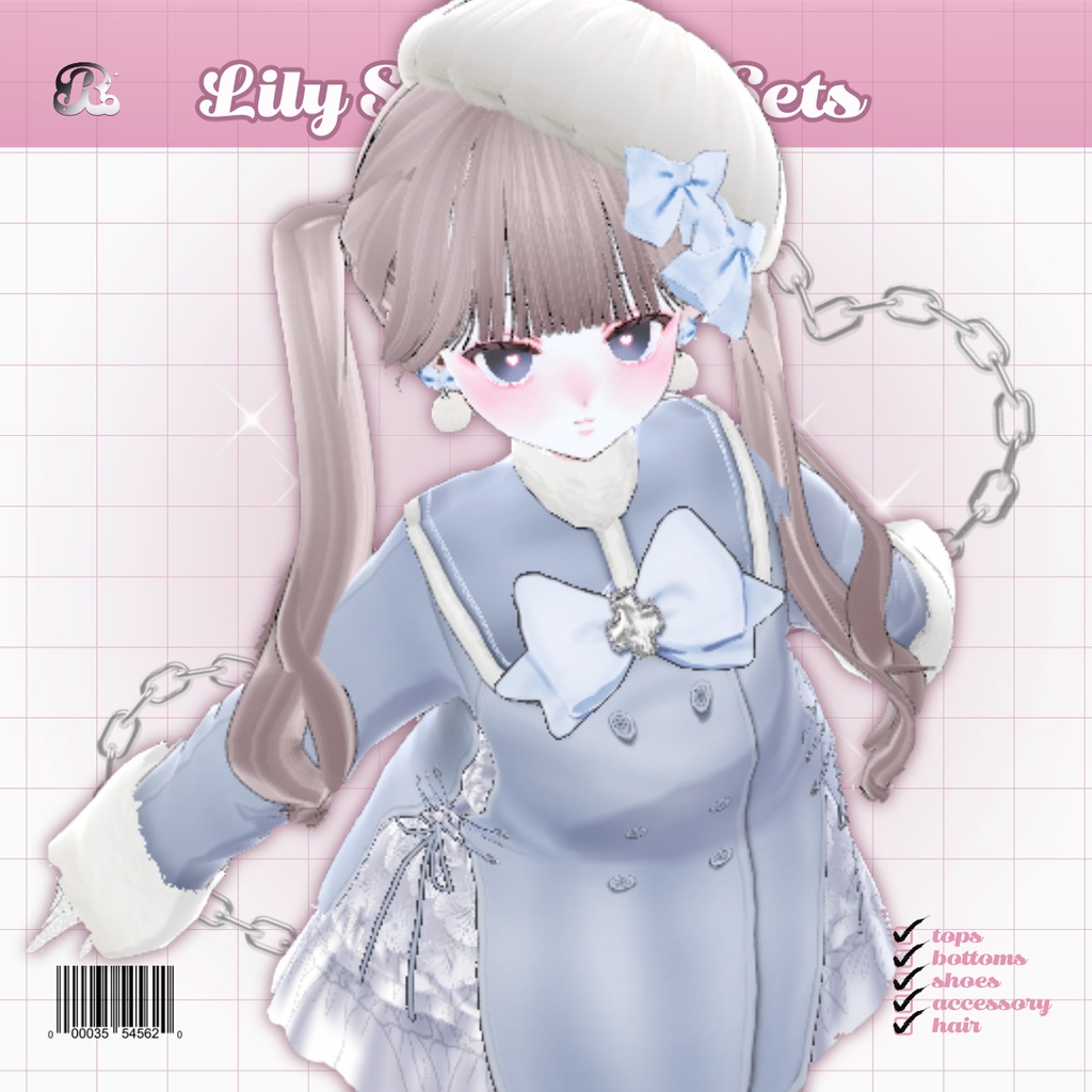 Lily SaxeBlue Winter Sets 𝜗𝜚  小雪なウィンターデートセット