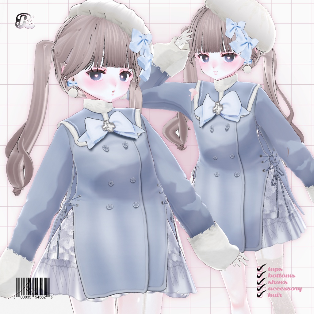 Lily SaxeBlue Winter Sets 𝜗𝜚 小雪なウィンターデートセット