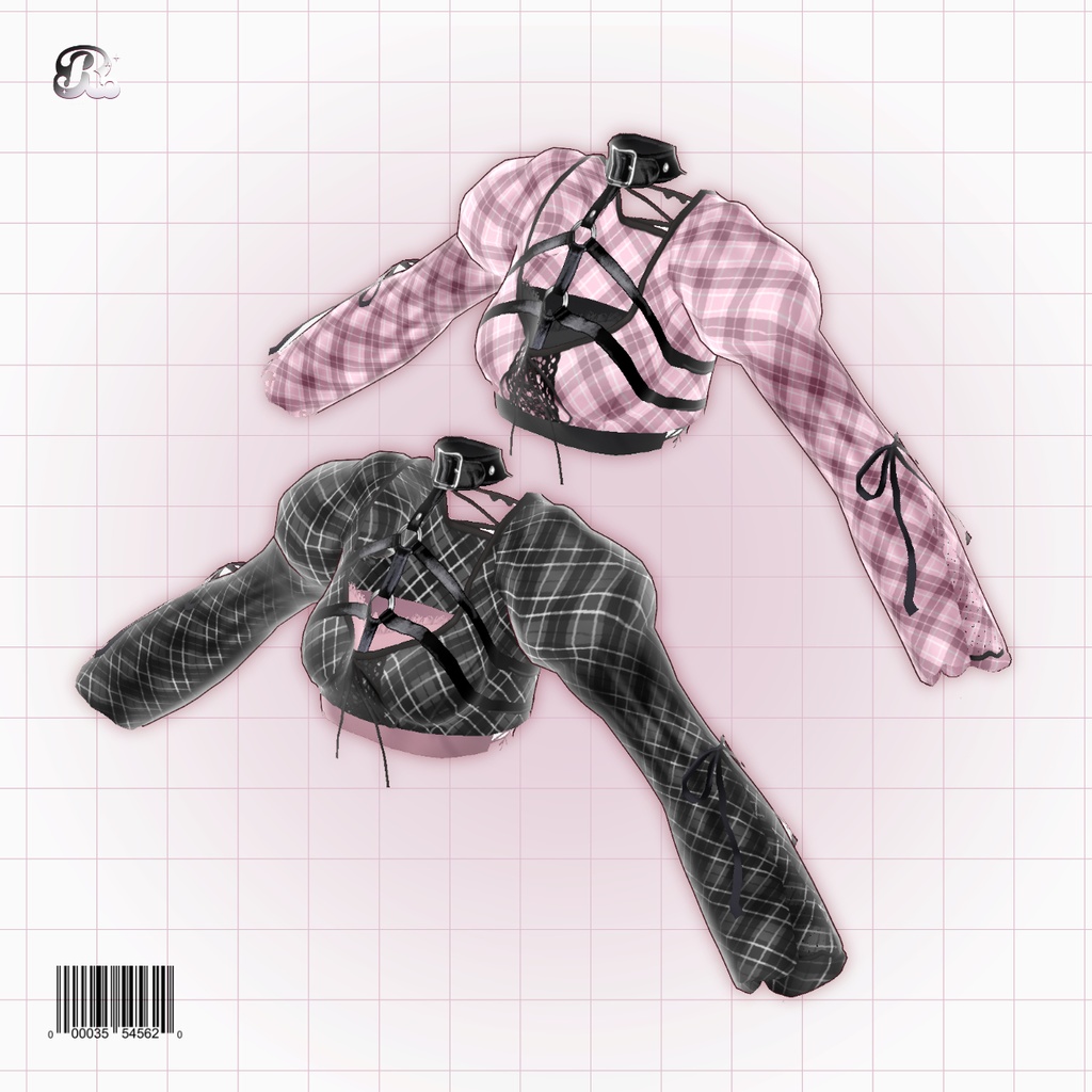 Plaid Pattern Jirai Shirt ๐๐ ใใงใใฏๅฐ้ทใใฉใฆใน