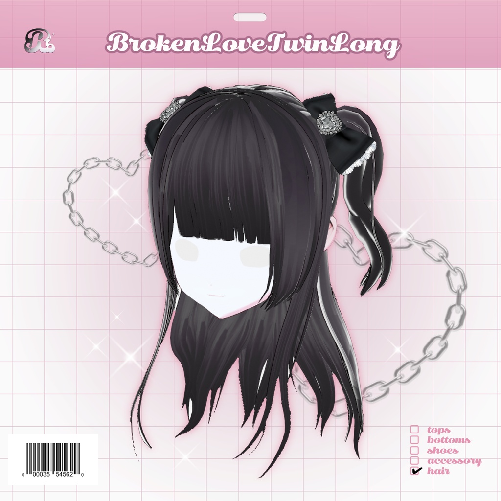 BrokenLoveJiraiTwinLong 𝜗𝜚 失恋ハーフツイン