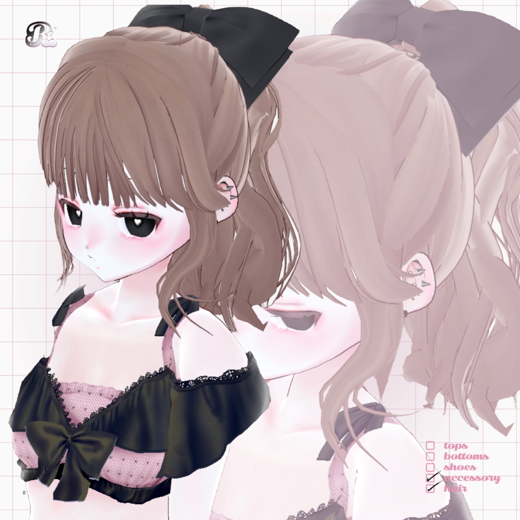 LaceDollPonytail𝜗𝜚 ドールなポニーテール