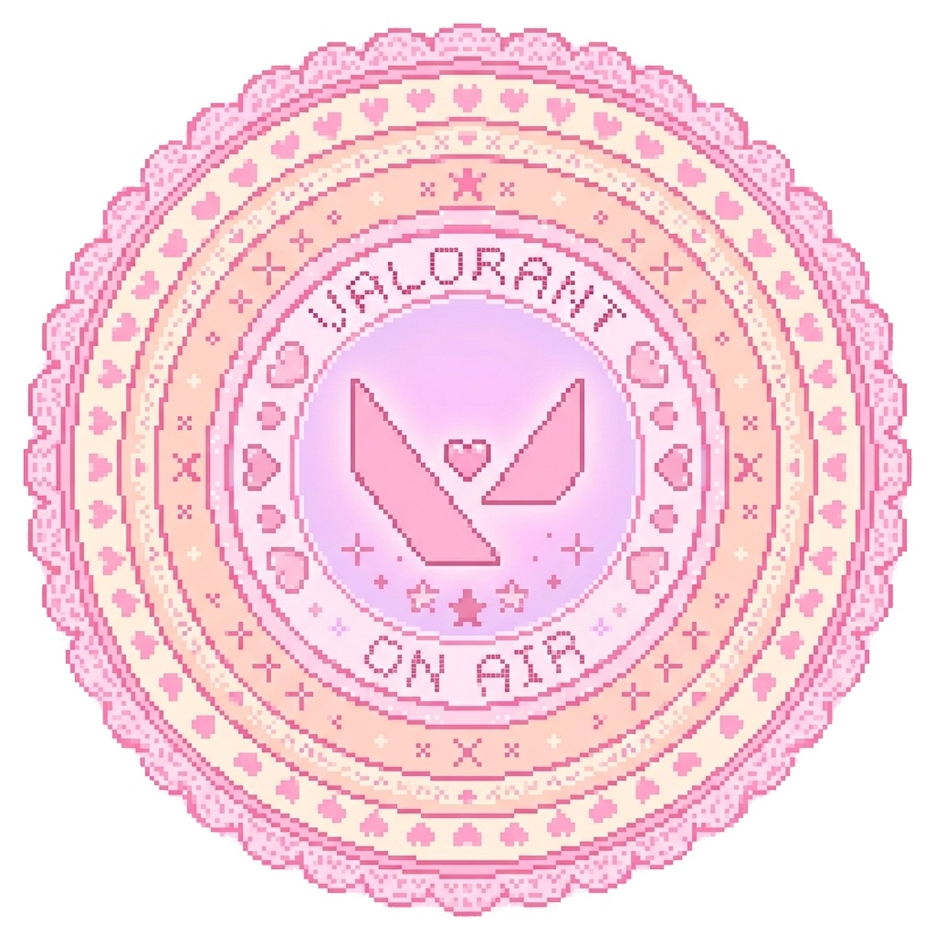 【無料配布】Valorantスナイプ対策！ゆめかわドット絵マップカバー（6色セット）