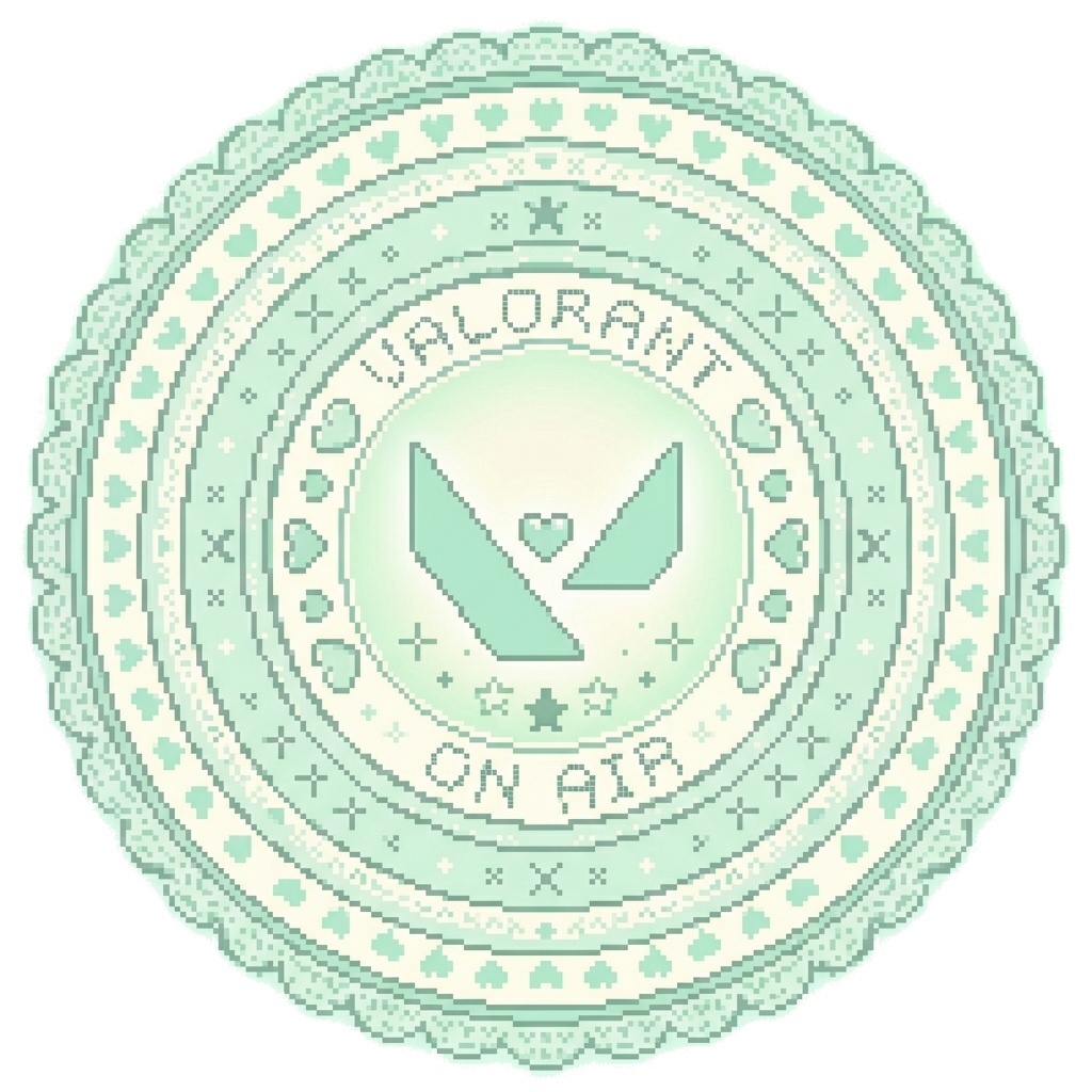 【無料配布】Valorantスナイプ対策!ゆめかわドット絵マップカバー(6色セット)