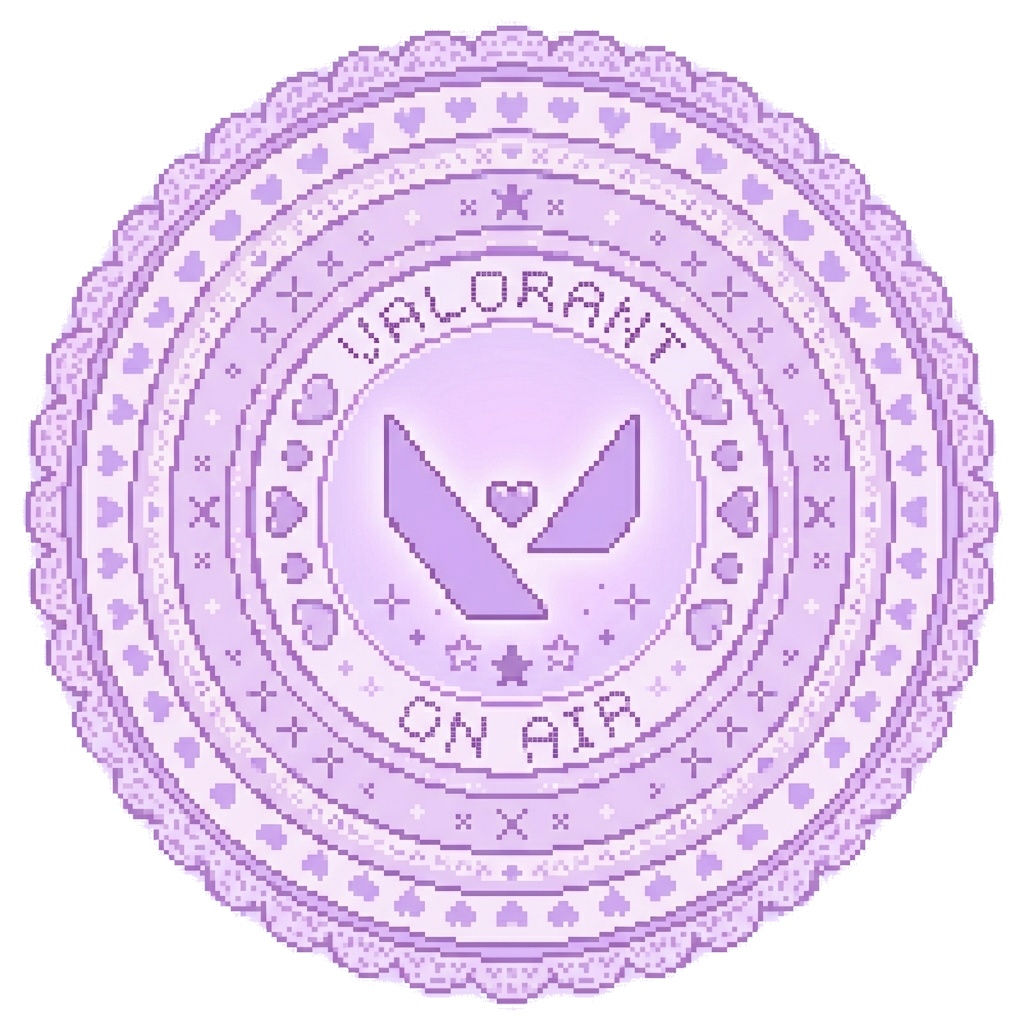 【無料配布】Valorantスナイプ対策!ゆめかわドット絵マップカバー(6色セット)