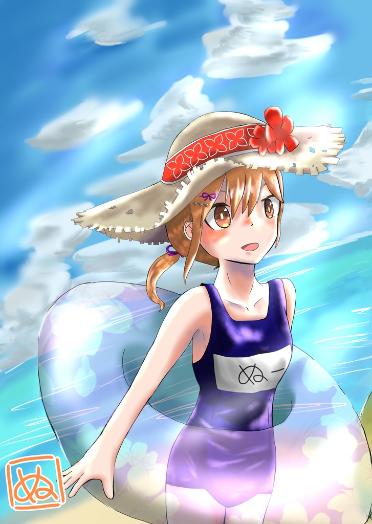 ぬーのクリアファイル【水着デザイン】