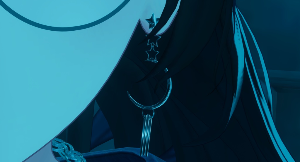 ✱FREE Moon & Stars Pierce 【VRChat向け】
