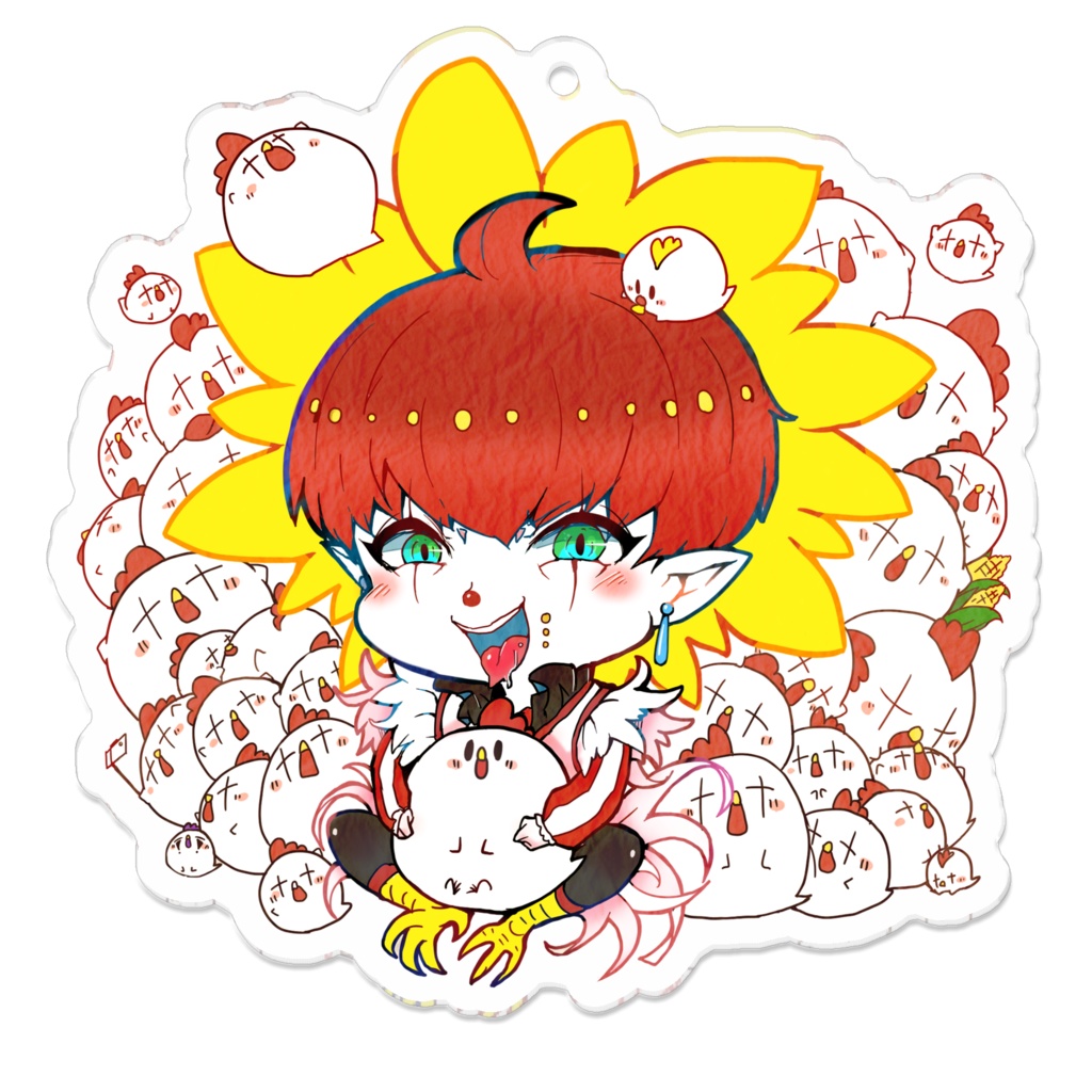 コケぴーアクリルキーホルダー