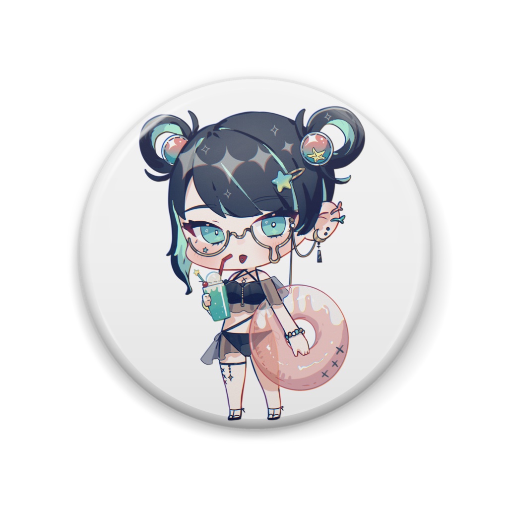 あのこちゃん缶バッジ【水着】
