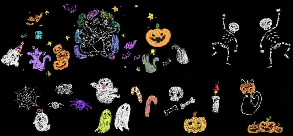 【無料】ハロウィンてくすちゃ【フォシュニア用】