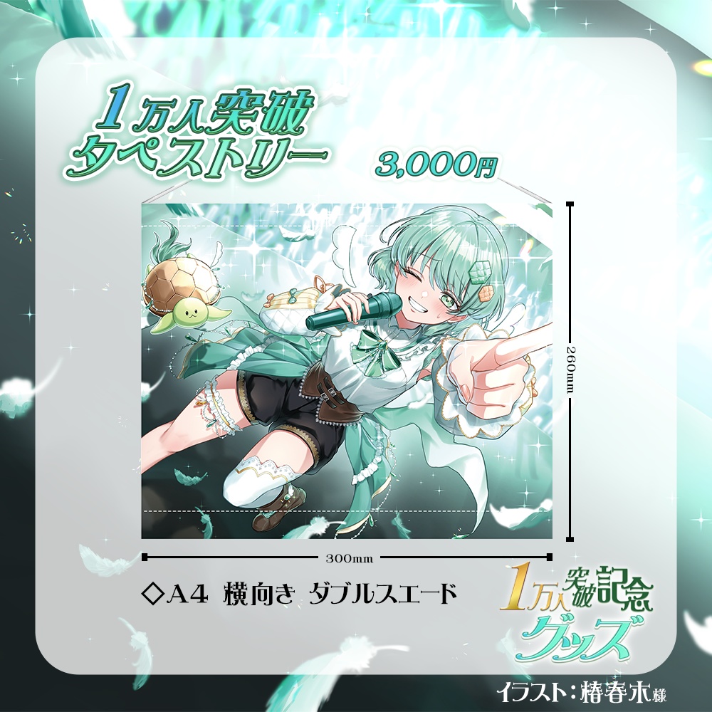 1万人突破記念グッズ