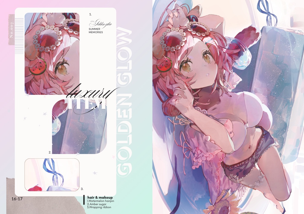 【C106 夏コミ新刊セット】Chill Summer イラスト集 特典付き 限定版【予約販売】