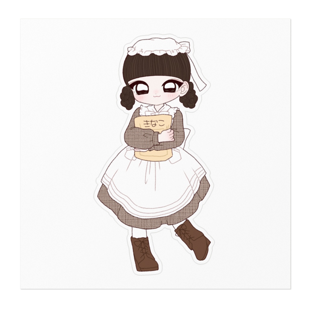 もも花(きなこ)ステッカー