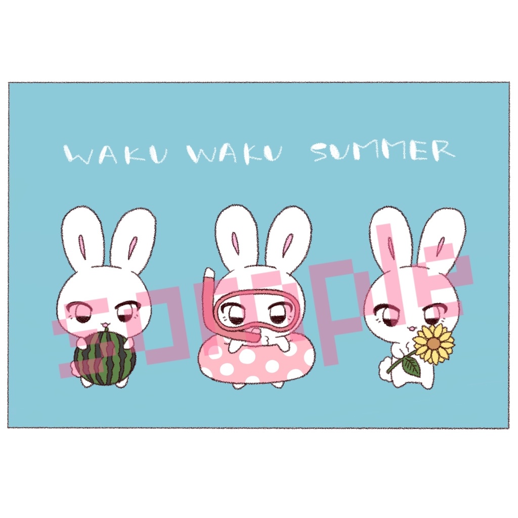 WAKU WAKU SUMMERなTシャツ