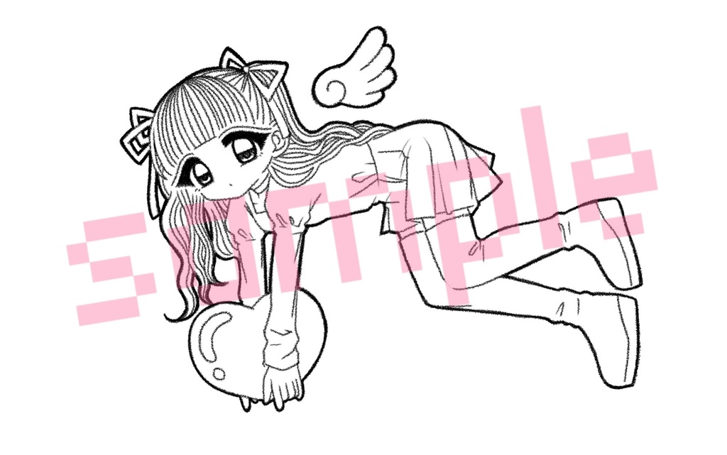 ハートを集める天使なサコッシュ