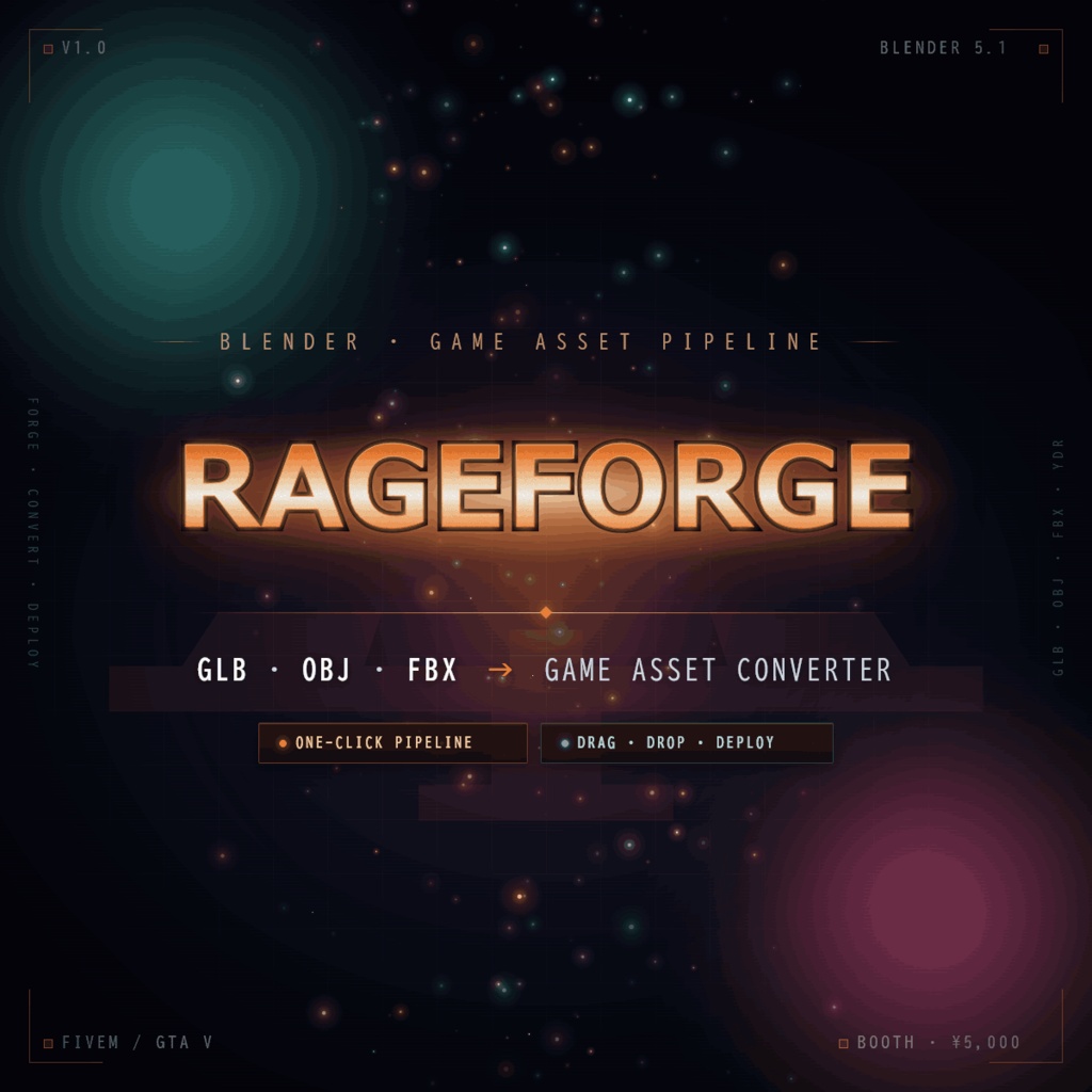 RageForge - GLB/OBJ/FBX → ydr