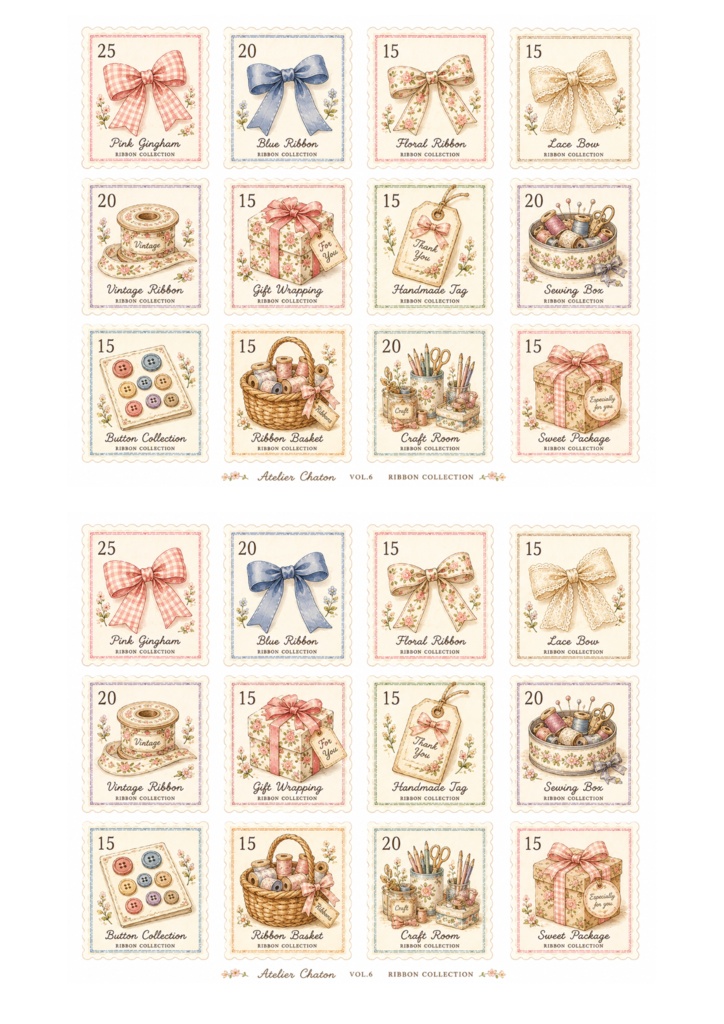 RIBBON COLLECTION Stamp Collection Vol.6