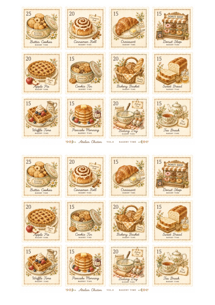 BAKERY TIME Stamp Collection Vol.8