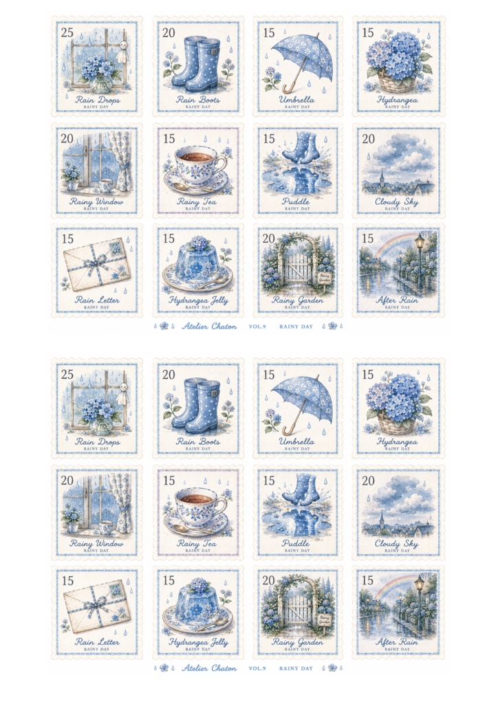 RAINY DAY Stamp Collection Vol.9
