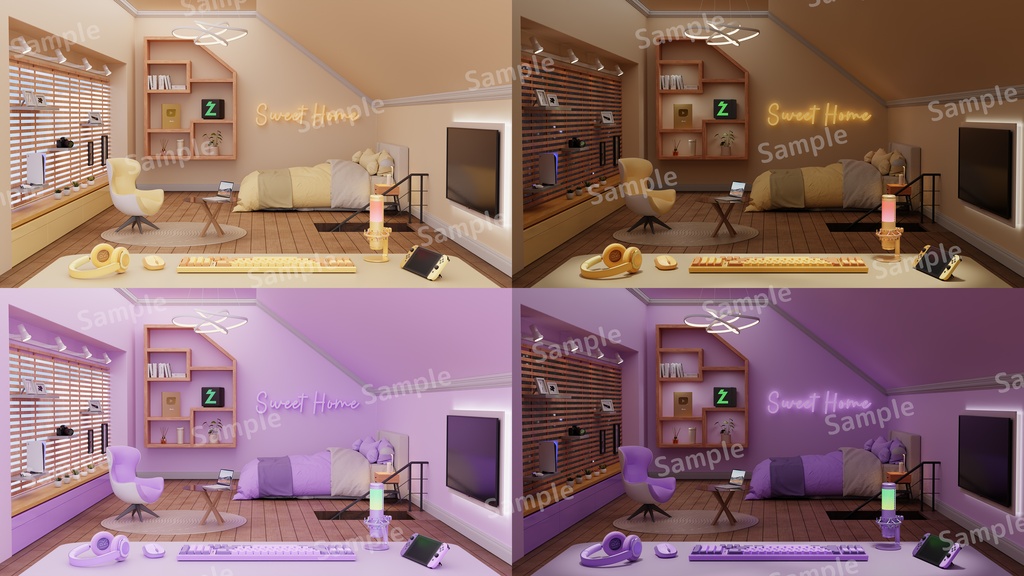 【配布終了】【VTuber配信背景】Sweet Home(2025)