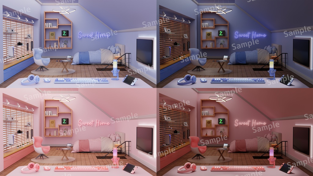 【配布終了】【VTuber配信背景】Sweet Home(2025)