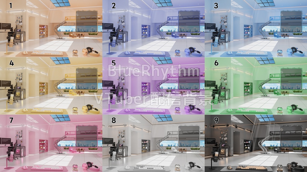 【配布終了】【VTuber配信背景】Loft Room(2026)