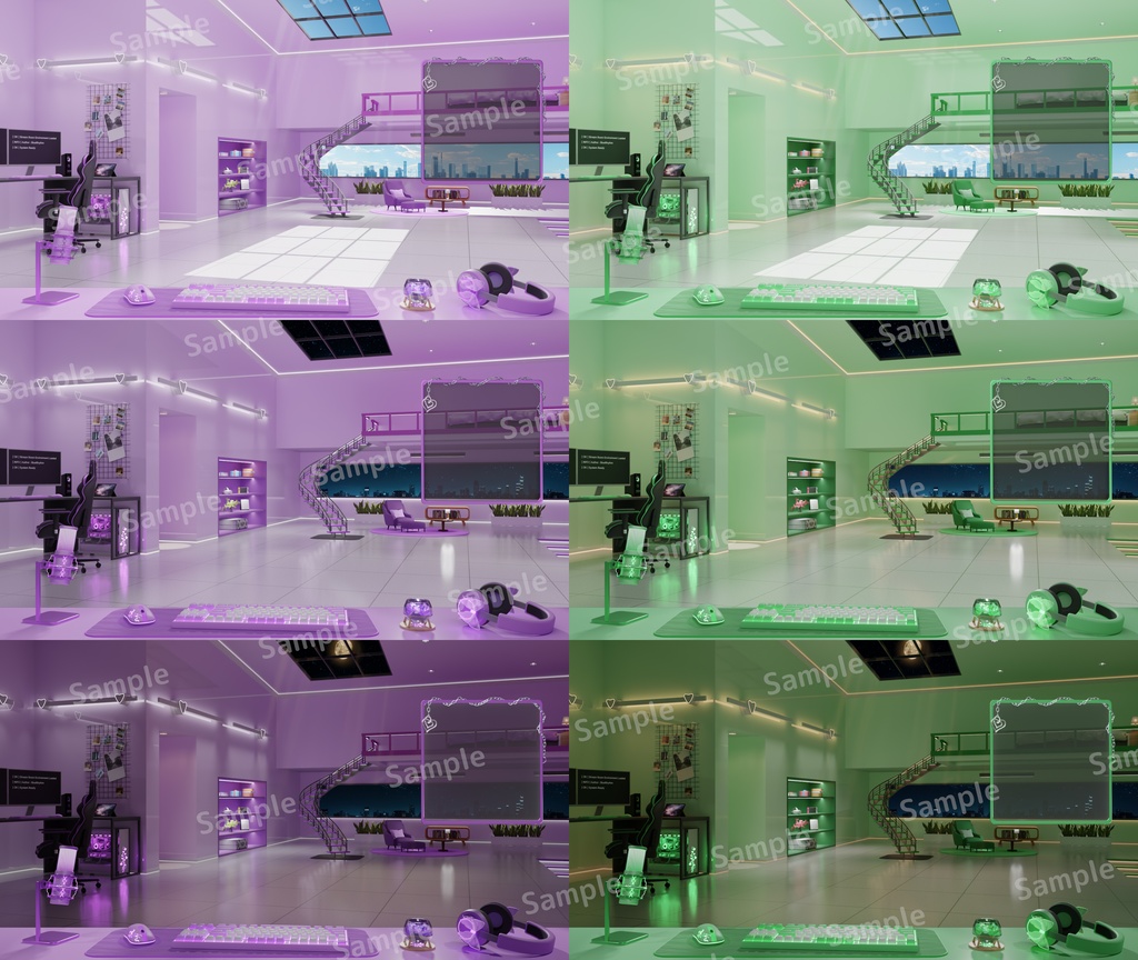 【配布終了】【VTuber配信背景】Loft Room(2026)