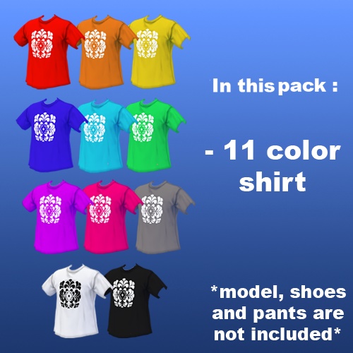 Simple Shirt 11 color | VROID
