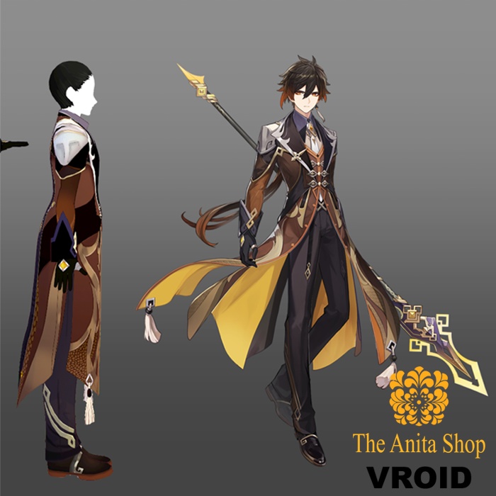 Zhongli Genshin Impact Cosplay | VROID