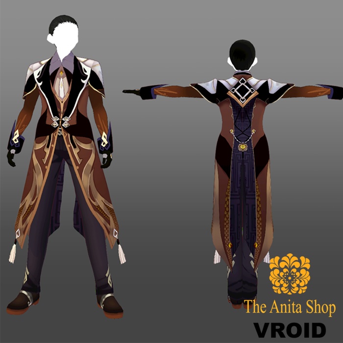 Zhongli Genshin Impact Cosplay | VROID