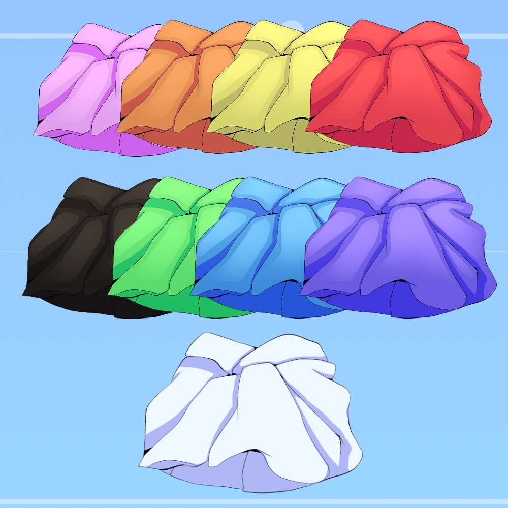 Vtuber Blanket Asset | 9 colors pack