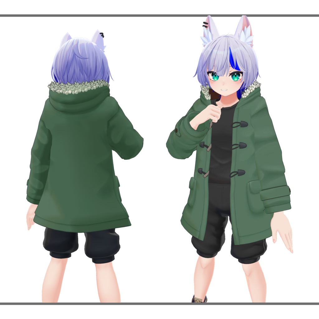 【FreeDL】ハオラン対応 ダッフルコート Tシャツ付