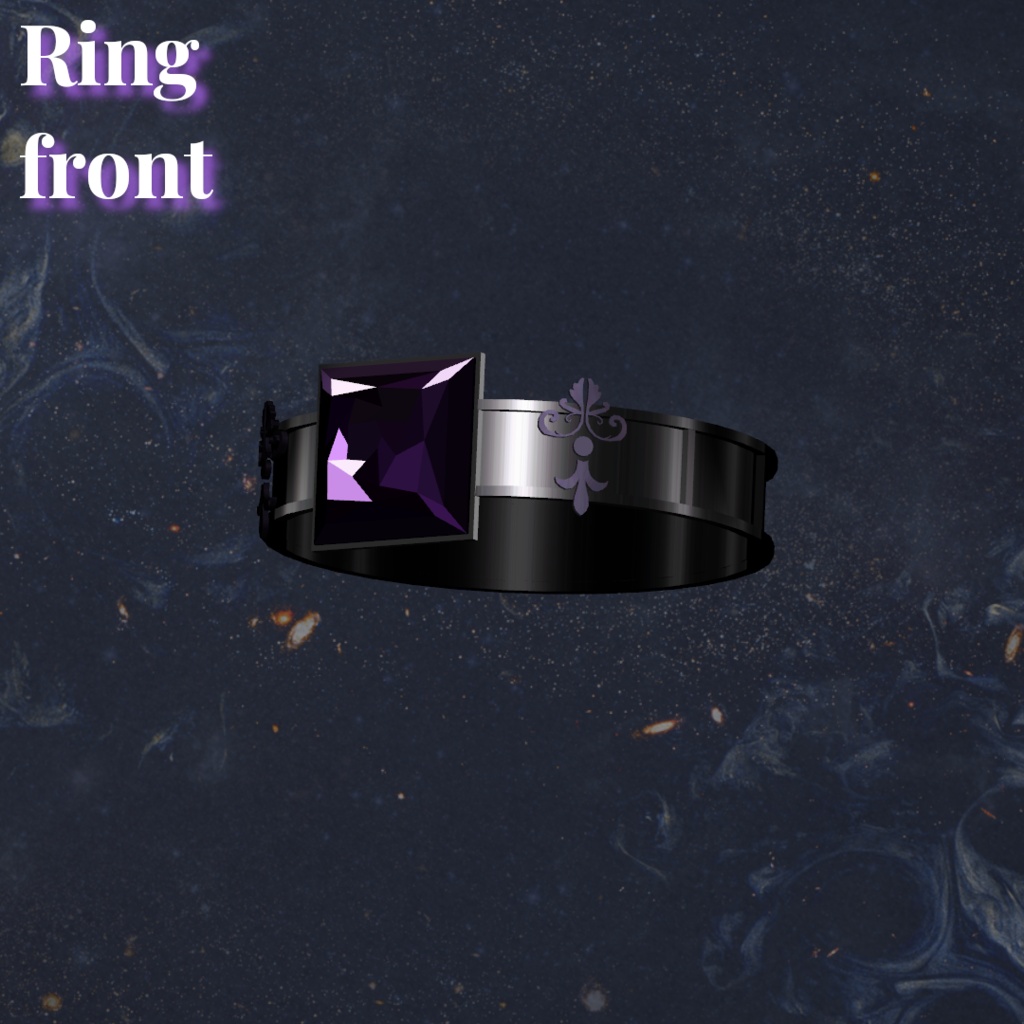 Abyssal Breath Ring&Necklace【3Dモデル】【パーティクル付】