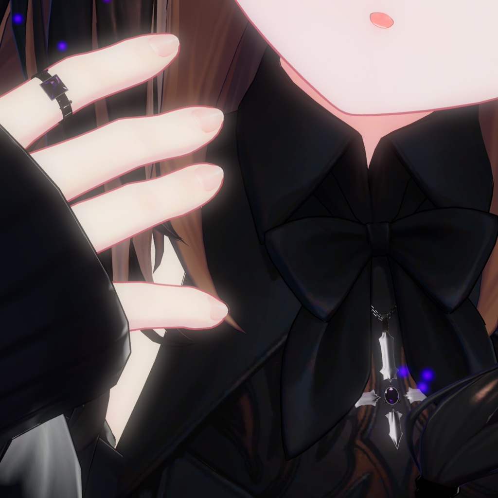 Abyssal Breath Ring&Necklace【3Dモデル】【パーティクル付】