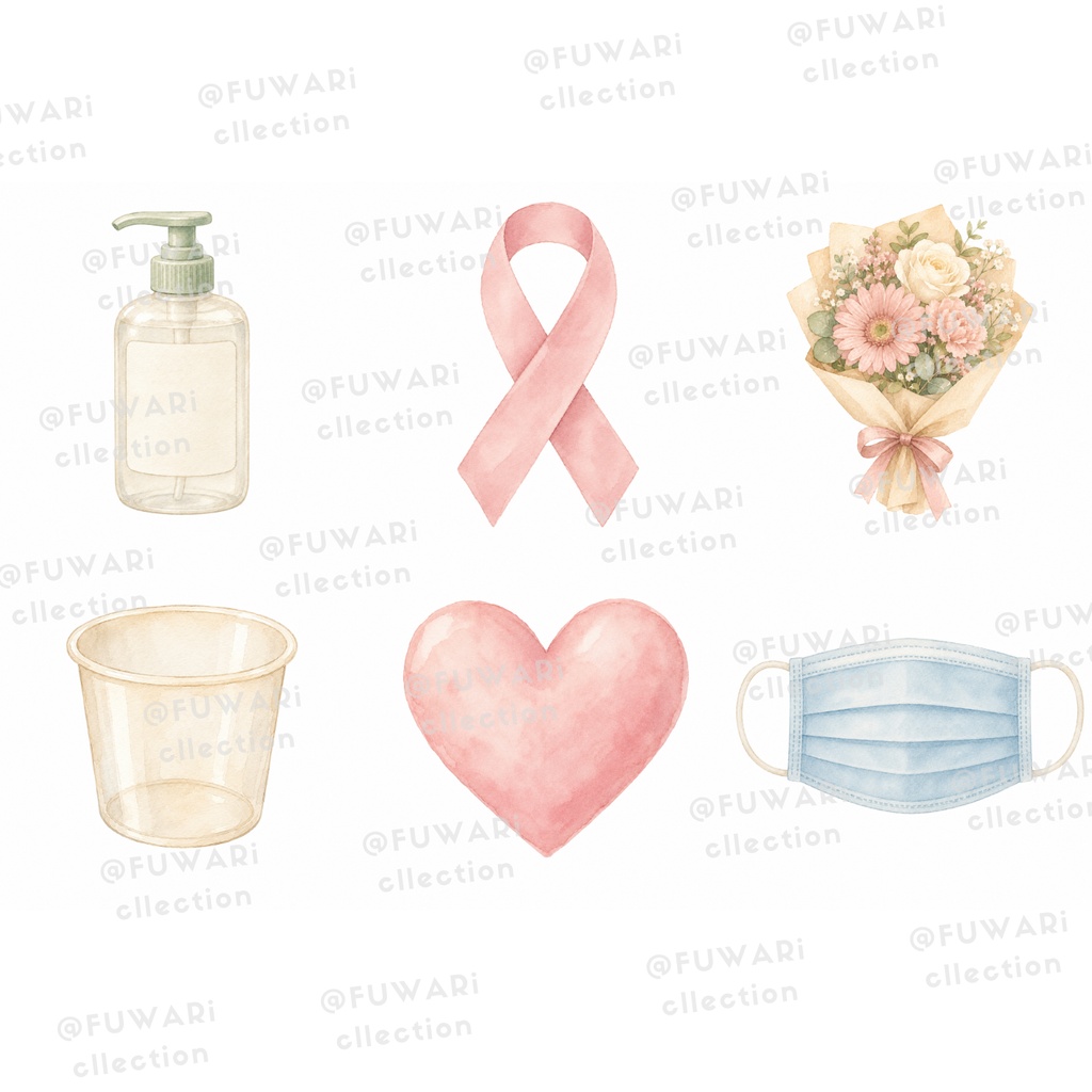 Gentle Nurse Days|看護師・医療 水彩クリップアート 30点セット