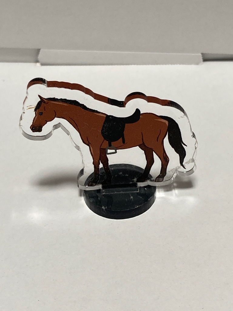 アクリルミニチュア 乗用馬(乗騎なし)