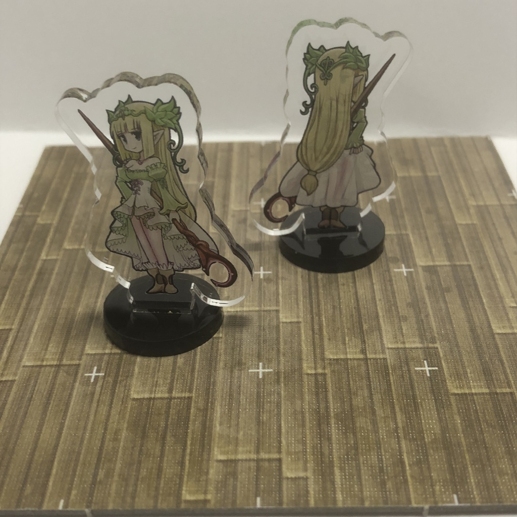 アクリルミニチュア(エルフ・魔法使い)