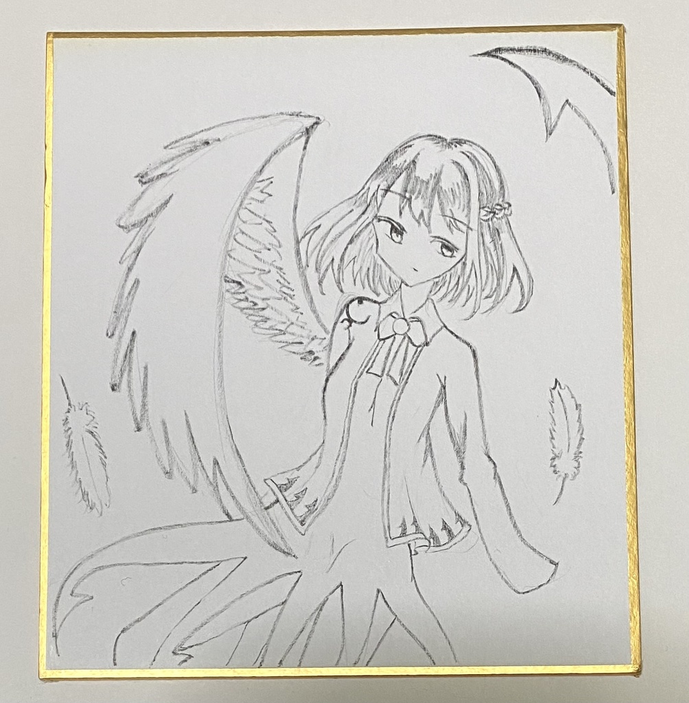 東方　稀神サグメ　原画　ミニ色紙