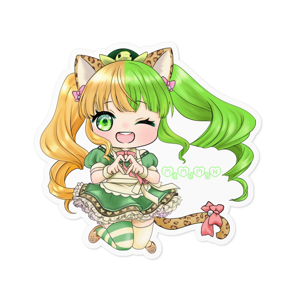 【まめもん】4周年記念ステッカー