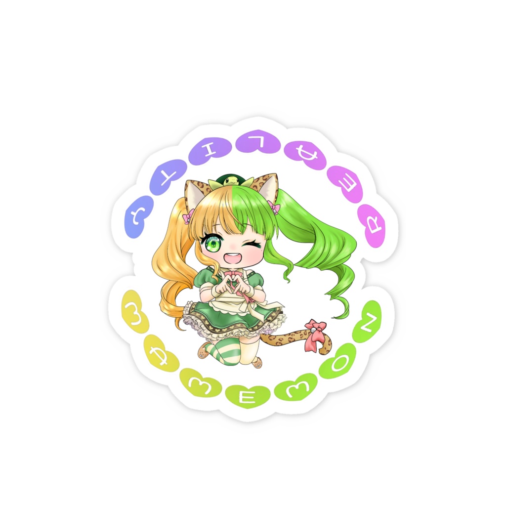 【まめもん】4周年記念スマホステッカー