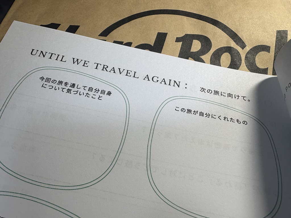 一人旅に連れて行くノート|Solo Travel Journal by TABIGUSE