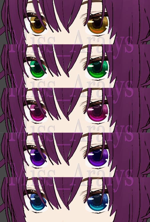 {VRoid} One Layer Eyeset: A